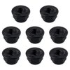 HobbyPark Aluminum M4 4mm Flanged Nylon Lock Nuts for 1/10 Scale RC Car Truck Buggy Crawler Wheels(8-Pack) (Black)