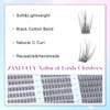 Lash Clusters Wispy Eyelash Clusters C Curl Individual Lashes zanlufly Natural 300Pcs Cluster Lashes Eyelash Extension 10-14MM DIY Lash Extension