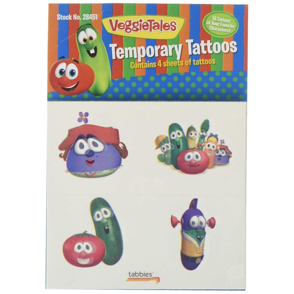 VeggieTale Temporary Tattoos