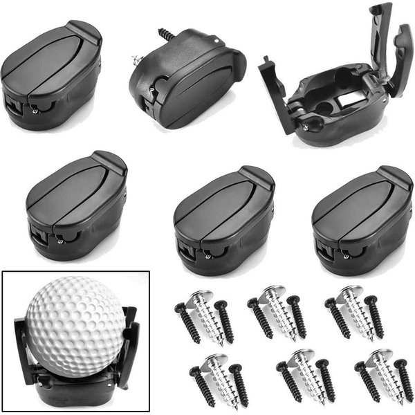Brccee AC 6 PCs Golf Ball Pick Up Retriever Grabber Claw Sucker Tool Mini Foldable Plastic Claw Grabber Sucker Golf Accessories