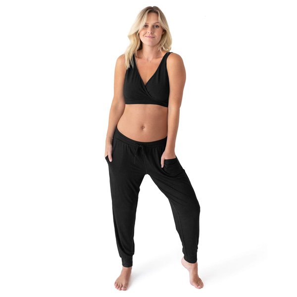 Kindred Bravely Everyday Maternity Joggers/Lounge Pants for Women (Black, Medium)
