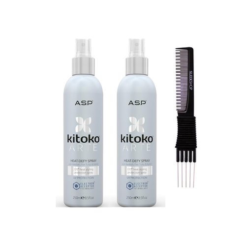 Affinage Asp Luxury Kitoko Arte Curl Booster Cream (5.1 oz) with Teasing Comb Pack 2