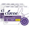Claene Organic Cotton Cover Pads, Cruelty-Free, Menstrual Overnight Pads for Women, Unscented, Breathable, Vegan, Natural Sanitary Napkins with Wings (Overnight, 2 Pack, Total 16 Count)