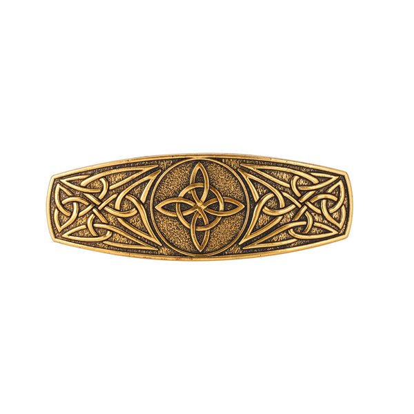 KKJOY Metal Celtic Knot Barrettes Vintage 4-Pointed Witches Knot Hair Clips Hand Crafted Spring Clip Hair Pin Headpieces Wedding Bridal Hair Accessories for Women Girls