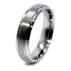 Unisex 6mm Tungsten Carbide Raised Satin Center Wedding Band Size 14.5 (14 1/2)