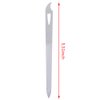 Yeshan Stainless Steel Triple-Cut Long Nail File with Nail Cleaner Tip,5.5 Inch,Pack of 2