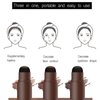 LXZJJM Eyebrow Stamp Stencil Kit,Long-lasting,Natural and Smooth Texture,Includes 10 Brow Shapes & Stamps,Reusable eyebrow stencils (dark brown)