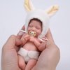 BABESIDE Miniature Reborn Baby Dolls Silicone Full Body - 6-Inch Soft Body Mini Realistic-Newborn Tiny Baby Dolls with Real Life, Gifts Box & Feeding Bottle for Kids 12+