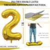 GOER 42 Inch 2025 Gold Foil Number Balloons for 2025 New Year Eve Festival Party Supplies Graduation Decorations