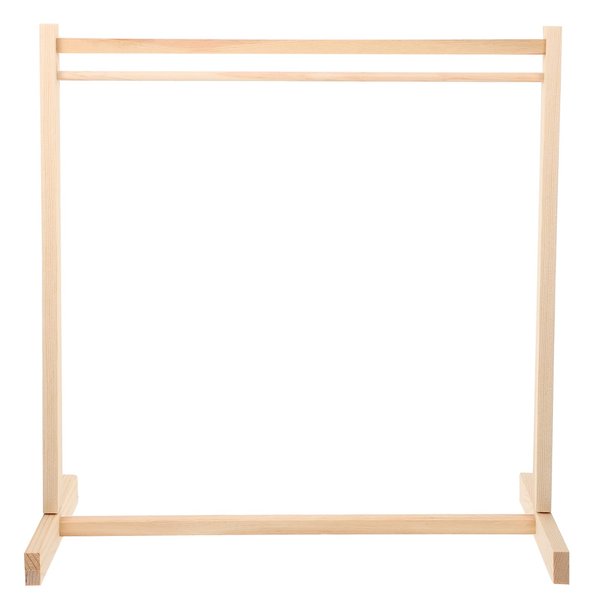 Kisangel Wooden Clothing Rack 1pc Doll Clothes Rack Miniature Garment Rack Doll Clothes Accessories for Dollhouse Supplies (40CM) Doll Hangers