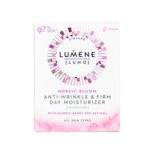 Lumene [Lumo Nordic Bloom Anti-Wrinkle + Firming Daily Face Moisturizer - Anti Aging Cream for Visibly Firm, Radiant & Smooth Skin - Formulated with Pre-Retinol Complex + Lingonberry Extract (50ml)