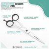 Professional Hair Cutting Scissors, Made of German Stainless Steel Hair Scissors, 6 inches Hair shears with Case, Barber Accessories Scissor Useful for Salon and Home (Silver Shine)