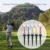 Golf Tees, 5Pcs Flexible Magnetic Plastic Golf Tee Reusable Elastic Recovery Golf Training Practice Tool Accessory(90mm)