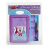 Melissa & Doug Princess Design Activity Kit - 9 Double-Sided Plates, 4 Colored Pencils, Rubbing Crayon