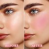 DuoZeng Cream Blush Stick with Brush,Double Head Blush Sticks for Cheeks Waterproof Cream Blush Makeup Stick Long Wearing Multi-Stick Blush for Lips,Cheeks & Eyes (#01 Milk Tea Pink)
