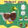 7 Pcs Duck Stuffed Animals Sets, Mommy Mallard Duck Plush Toy with Stuffed Ducklings and Eggs in Zippered Belly Pouch, Duck Plushie Gifts for Christmas Girls Boys Birthday Surprise Farm Party Decors
