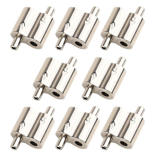 Vigtayue M3 Wire Rope Cable Clamp, 1/16" Rope Cable Suitable, for Picture Hanging, Lighting Cable Alloy Two-Way Cable Clamp, Freely Adjustable Wire Rope Clips Length Without Disassembly