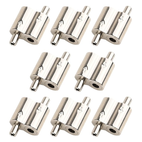 Vigtayue M3 Wire Rope Cable Clamp, 1/16" Rope Cable Suitable, for Picture Hanging, Lighting Cable Alloy Two-Way Cable Clamp, Freely Adjustable Wire Rope Clips Length Without Disassembly