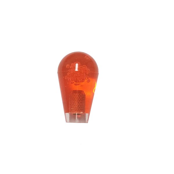 Atomic Market US Style Bat Top Replaces Arcade1up Sanwa & Zippy Japanese Ball Top Arcade Joystick Tops (Translucent Red)