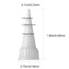60 Pieces Snip Tip Applicator Cap Replacement for 3.7 Ounce E6000 Adhesive Tube