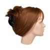 3.75 inch Concentric Circles Jaw Clip for Women - Black