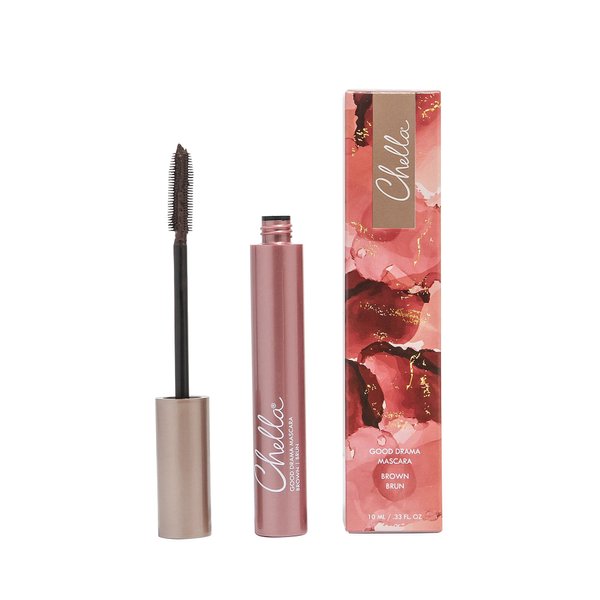 Chella Good Drama Vegan Mascara, 0.33 Fl. Oz (Brown)