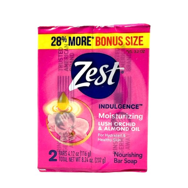 Zest Lush Orchid & Almond Bar Soap
