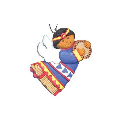 Roots & Wings Native American Angel Ornament (Children of The World)