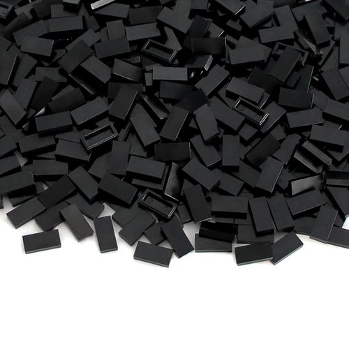 Feleph 1×2 Tile ×700 Parts and Pieces Flat Bricks, Multicolored Bulk Building Blocks for Smooth Surface Wall Floor, Toy Accessories Compatible with Major Brands