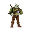 The Loyal Subjects BST AXN Teenage Mutant Ninja Turtles Rocksteady 5" Action Figure with Accessories, Multicolored