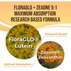 DAIKEN Lutein 10 mg Zeaxanthin 2 mg from FloraGLO Marigold Extract with Astaxanthin, Maqui Berry, Bilberry, Flaxseed Oil & Vitamin E, Supports Dry Eye, 30 Softgels