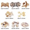 Julie Wang 1 Box of 200pcs Small Shell Conch Starfish Natural Tiny Ocean Seashells for DIY Miniature Beach Critter Decor Arts Crafts Projects Fish Tank Vase Filler