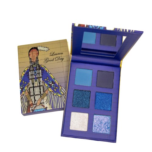 PRADOS BEAUTY Healing Waters Eyeshadow Palette x Lauren Good Day 6 Pan Travel Friendly Eyeshadow palette with Shimmers, Duochrome, and Mattes