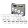 GoSports Foam Flight Practice Golf Balls - Pack of 24 Limited Flight Training Balls -Choose Between Classic White or Hi-Vis Yellow