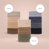 Kitsch Elastic Hair Ties for Women - Thick Hair Ties No Damage, Rubber Bands for Hair, Hair Bands for Women's Hair & Ponytail Holders, Hair Elastics, Small Hair Ties for Thick Hair (12pcs, Neutral)