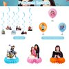 35 Pieces Girl Party Decoration, Include Gil More Birthday Banner Table Honeycomb Centerpieces Cake Topper Girls Party Latex Balloons for Girl Birthday Party Supplies