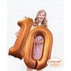 Number 15 Orange Balloons 40 Inch Giant Orange 15 Number Foil Helium Balloons for 15th Orange Birthday Party Supplies 51st Anniversary Events Decorations