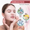 NATURAL Korean Sheet Mask (10 pcs set) made with Premium Tencel, Hydrating Face Masks, Face Sheet Mask, Korean Face Mask Skin Care For Women, Teen, Girls, Mens, Beauty Mask, Spa face Masks for a Youthful K-Beauty Glow
