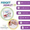 Continuum Games Fidget About It The Fast Paced Puzzle Dice Rolling Fidget Toy Board Game - Click The Orbs and Solve The Puzzles On The Cards - Fun for Family Game Nights - 2-4 Players Ages 6 and Up
