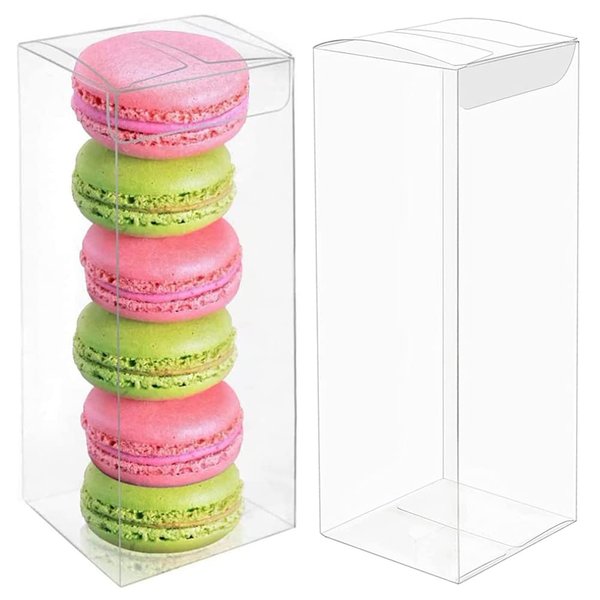 VGOODALL 26 PCS Clear Gift Boxes Plastic Favor Boxes Transparent Cube Boxes PET Boxes for Wedding, Easter Party, Baby Shower, Bridal Shower 2x2x6inch
