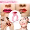 MEKK Glue Rings Glue Rings for Eyelash Extensions 300PCS Pink Lash Extension Supplies Eyelash Glue Rings Disposable Pigment Rings for Eyelash Extension Nail Art