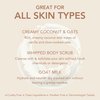 Dionis Goat Milk Skincare Scented Whipped Body Scrubs (6 oz) - Intensely Hydrating and Softens Skin, Made in the USA, Cruelty free, Paraben free (Coconut & Oats)