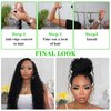 Human Hair Bulk For Braiding No Weft 100% Unprocessed Brazilian Virgin Weave Braid Deep Wave Curly Human Hair Extensions Two Bundles Micro Braiding Human Hair 100g No Weft(20 inch, Natural Black)