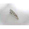 Generic Shiny silver tone metal vine alligator hair claw clip fine hair