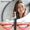 Pelzzle Rechargeable Tooth Polisher Kit for Daily Cleaning, Whitening and Polishing, Electric Dental Teeth Polisher with LED Light, 5 Brush Heads, 5 Speed Modes, Waterproof