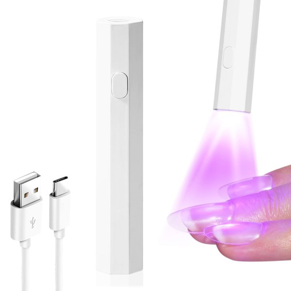 Gellen Mini UV Light for Nails Handheld, Portable UV Light for Gel Nails Cured, Cordless Nail Lamp Rechargeable Nail Dryer Lamp for Glue Fast Drying