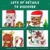 Christmas Building Blocks Sets, 4in1 Building Brickheadz Kit, Santa/Reindeer/Snowman/Gingerbread Man Blocks Bricks Set Christmas Decorations and Gifts for Kids, Boys, Girls, Adult 853PCS (2023 New)