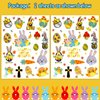 34 Metallic Glitter Styles Easter Temporary Tattoos for Kids, Easter Eggs Decorations Party Supplies Favors, Easter Gifts Tattoos Stickers for Boys and Girls (2 Sheets)