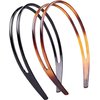 Galepromot 2Pcs Plastic Hairband Headband Double Row Hair Hoop Headwear Hair Bands Teeth Comb for Women,Women's Fashion Headbands, Hair Care
