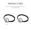 Pearl Hair Scrunchies for Women French White Pearl Elastic Scrunchies Elegant Hair Ties Hair Accessories for Thick Hair High Ponytail Holder Hair Jewels for Girls